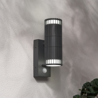 Muto 2 Light GU10 Up & Down WL w PIR IP65 Anth - Image 2