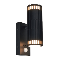 Muto 2 Light GU10 Up & Down WL w PIR IP65 Black