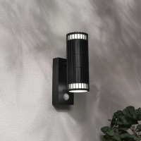 Muto 2 Light GU10 Up & Down WL w PIR IP65 Black - Image 2