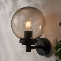 Gaki 1 x E27 Globe WL IP44 Black/Smoke - Image 3