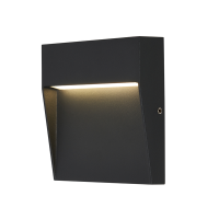 Puya 3w LED Squ 10cm Guide Light Small IP54 Anth