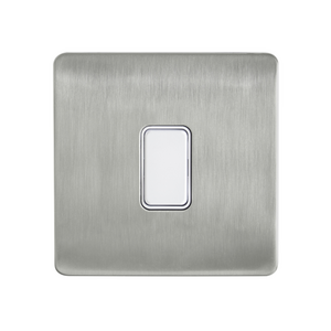 Kinetic Plated 1 Gang Grid Switch Satin Nickel