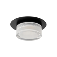 Amalfi 5w LED 1lt Plate Flush 4k Matt Black - Image 2