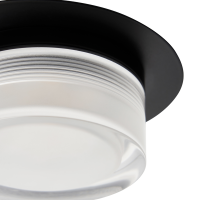 Amalfi 5w LED 1lt Plate Flush 4k Matt Black - Image 3