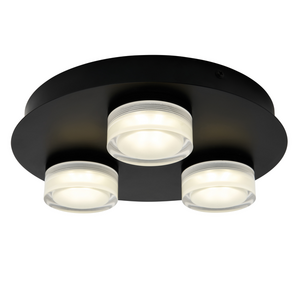 Amalfi 14w LED 3lt Plate Flush Matt Black