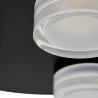 Amalfi 14w LED 3lt Plate Flush Matt Black - Image 3