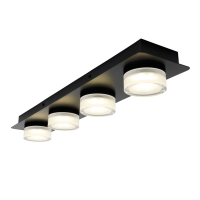 Amalfi 20w LED 4lt Bar Flush Matt Black