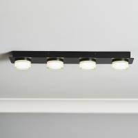 Amalfi 20w LED 4lt Bar Flush Matt Black - Image 2