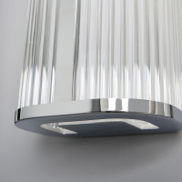Nayru 8w LED Wall Light CCT 3/4k IP44 Chrome/Opal - Image 3