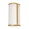 Nayru 8w LED Wall Light CCT 3/4k IP44 Brass/Opal
