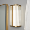 Nayru 8w LED Wall Light CCT 3/4k IP44 Brass/Opal - Image 2