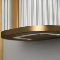 Nayru 8w LED Wall Light CCT 3/4k IP44 Brass/Opal - Image 3
