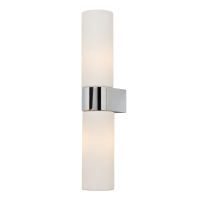 Cuco 6w LED Wall Light IP44 Chr/Opal