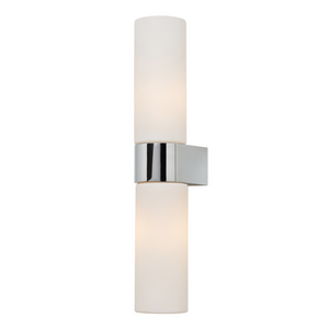 Cuco 6w LED Wall Light IP44 Chr/Opal