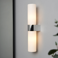 Cuco 6w LED Wall Light IP44 Chr/Opal - Image 2