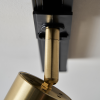 Cory 1Lt Track Head SatBrass/Blk Low Profile Conn - Image 3
